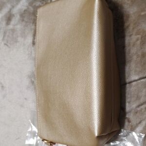 Tapered Pouch in Gold Metallic